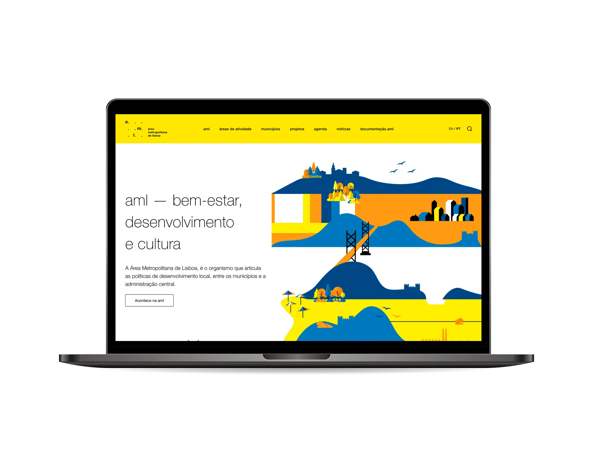 Site da Area Metropolitana de Lisboa